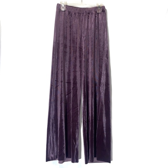 Zenana Outfitters Pants - Zenana Velvet Wide Leg Pants Medium